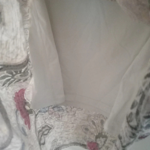 Miracle Body by Miracle Suit 3/4 Sleeve‎ Paisley Print Lightweight Blouse Small - Picture 5 of 5